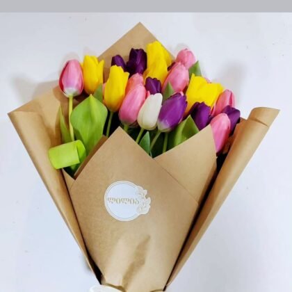 Bouquet of tulips 25 pieces