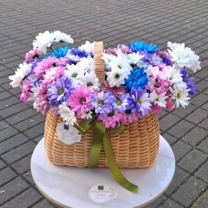 Daisies in a basket