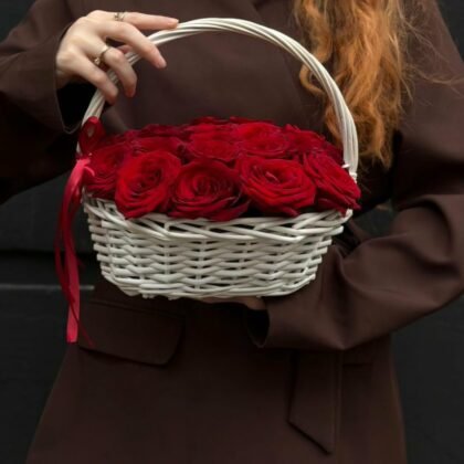 Roses in a basket